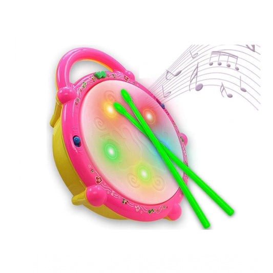 Roneclick Plastic 3D Flash Drums With Lights  Musical (Assorted)