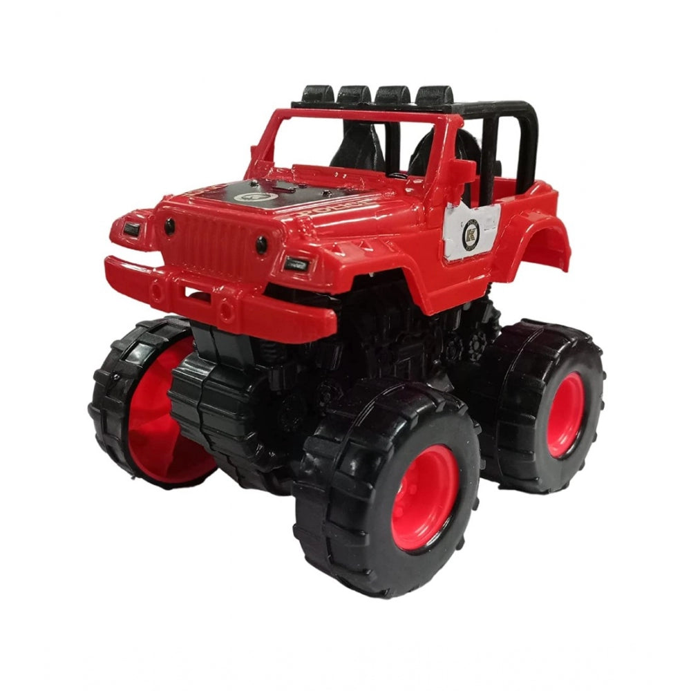 Roneclick Plastic Powered Jumping Police Jeep Car (Assorted)