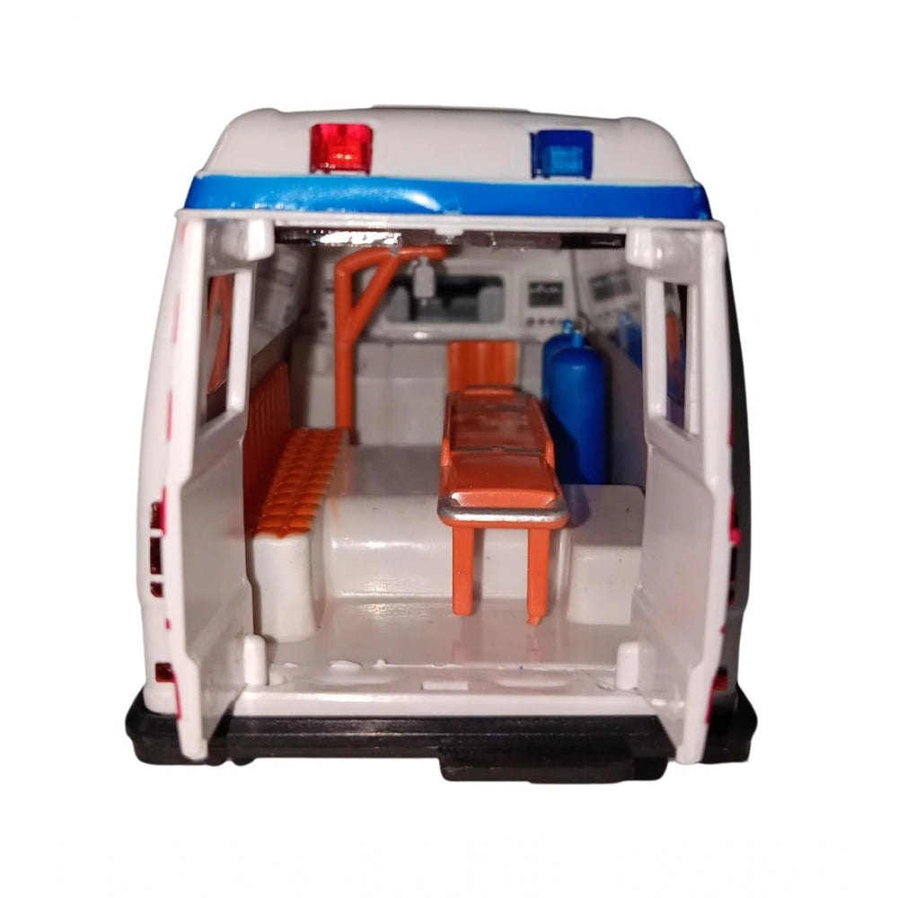 Roneclick Plastic Ambulance Emergency Medical Technicians Bus Suv Car (White)