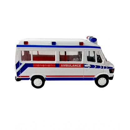 Roneclick Plastic Ambulance Emergency Medical Technicians Bus Suv Car (White)