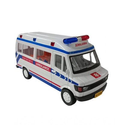 Roneclick Plastic Ambulance Emergency Medical Technicians Bus Suv Car (White)