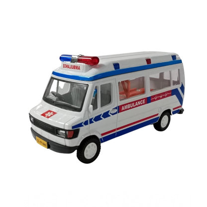 Roneclick Plastic Ambulance Emergency Medical Technicians Bus Suv Car (White)