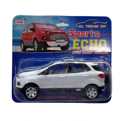 Roneclick Plastic Sports Echo Toy Car (White)