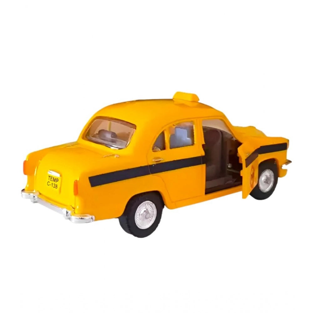 Roneclick Plastic Kolkata Ambassador Taxi Car (Yellow)