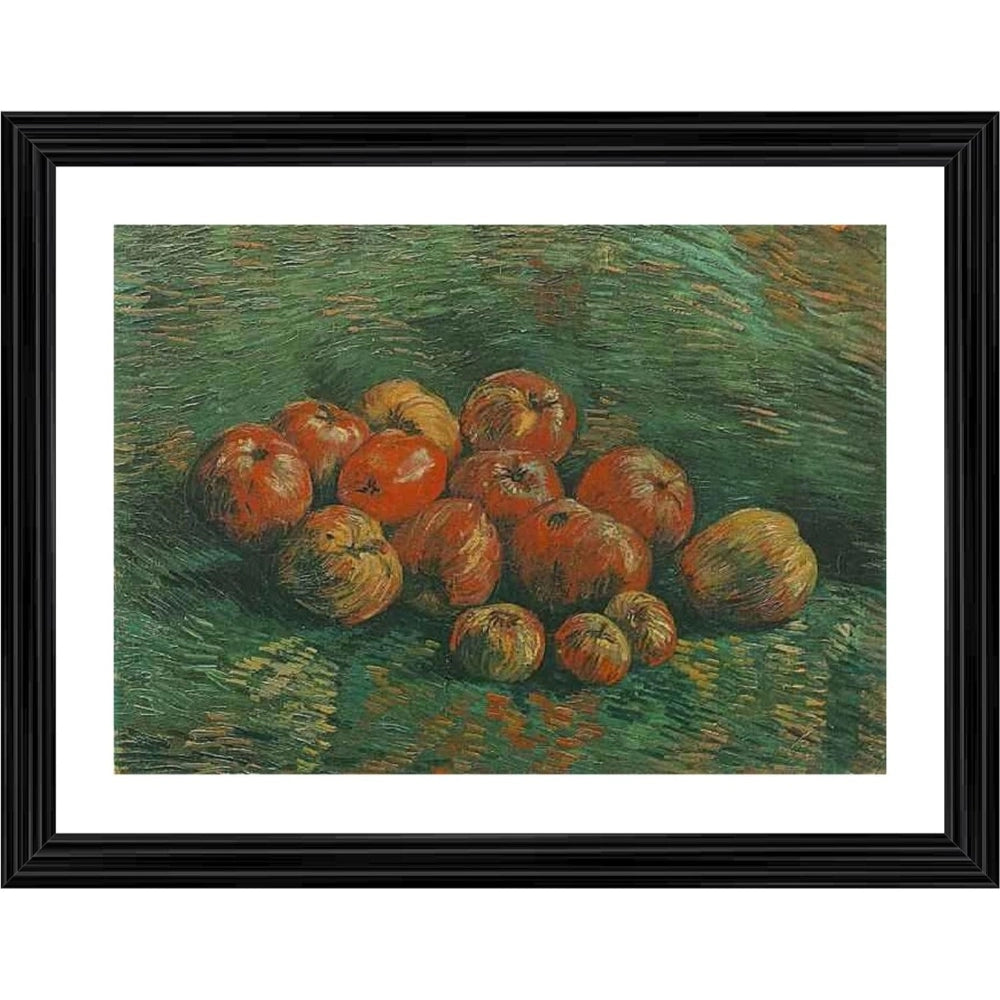 Roneclick Still Life with Apples 1887 Painting With Wood Photo Frame (Multicolor)