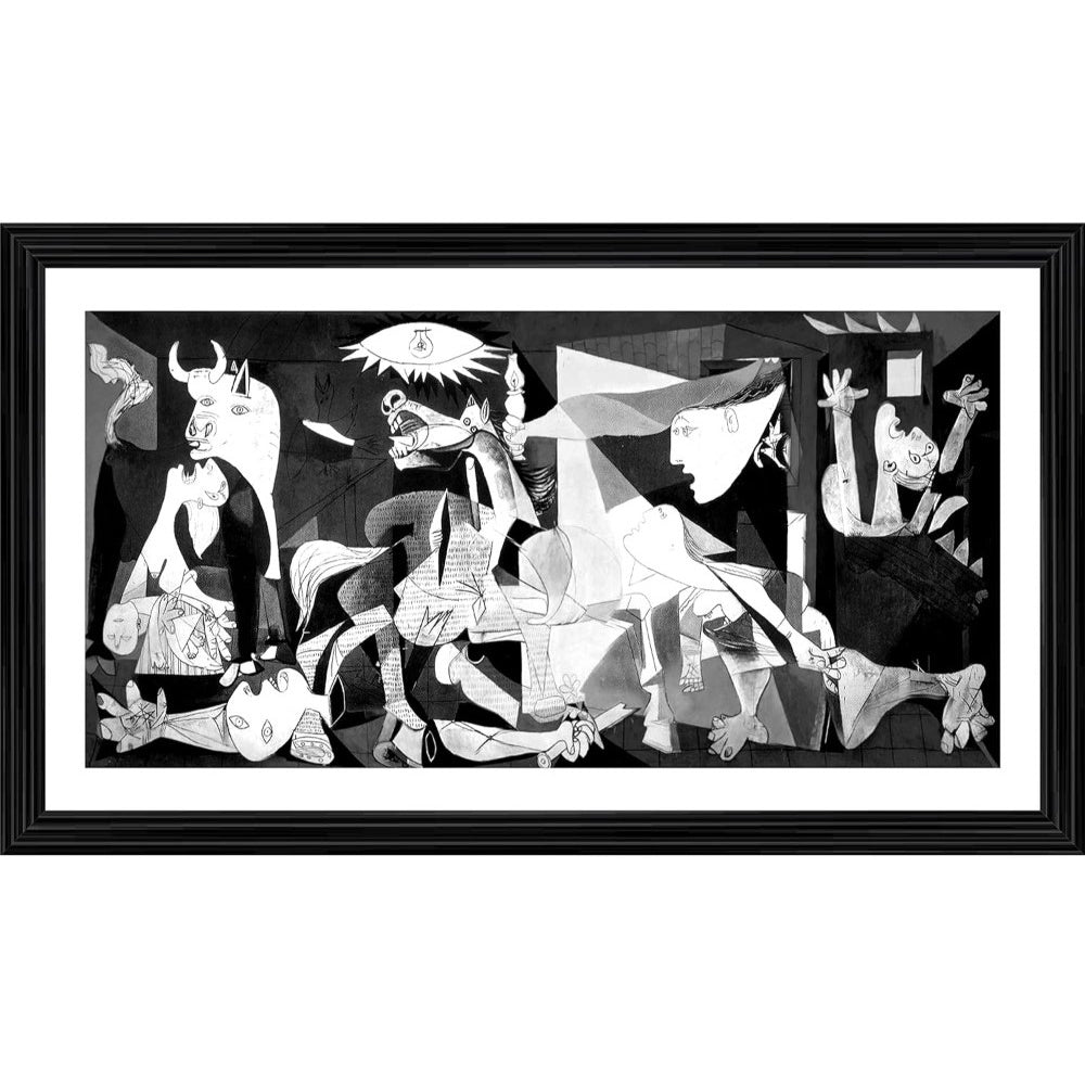 Roneclick Guernica 1937 Painting With Wood Photo Frame (Multicolor)