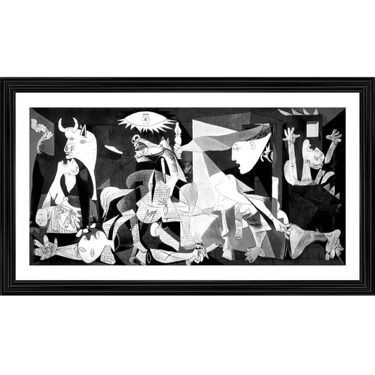 Roneclick Guernica 1937 Painting With Wood Photo Frame (Multicolor)