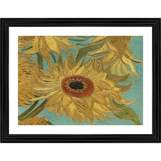 Roneclick Sunflowers 1888 Painting With Wood Photo Frame (Multicolor)