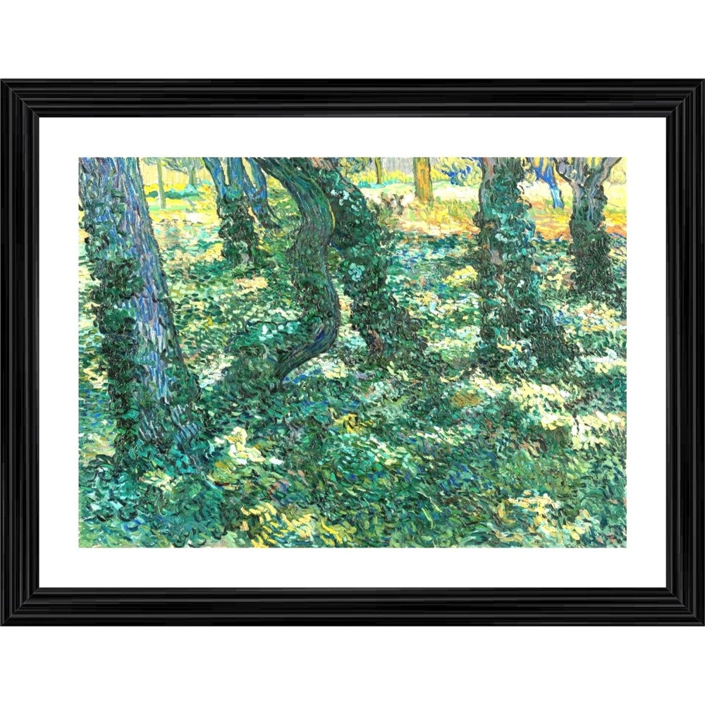 Roneclick Undergrowth 1889 Painting With Wood Photo Frame (Multicolor)