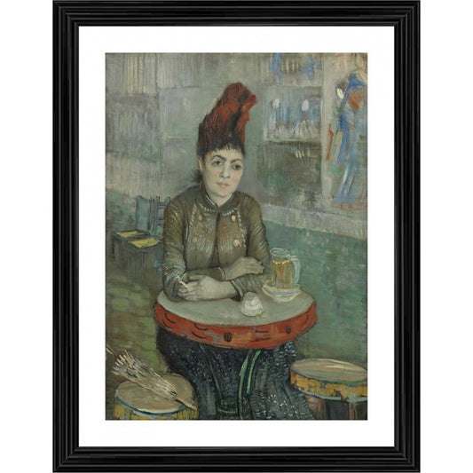 Roneclick Agostina Segatori in Le Tambourin 1887 Painting With Wood Photo Frame (Multicolor)