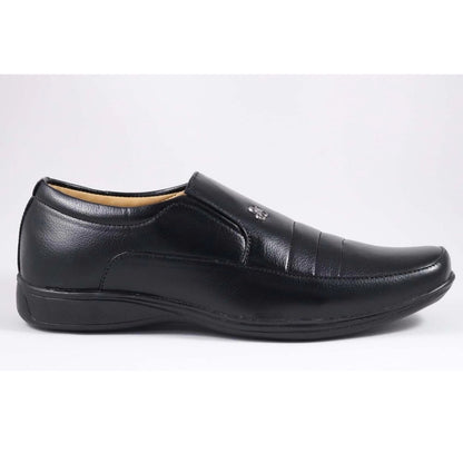 Roneclick Men's Faux Leather Formal Shoes (Black)