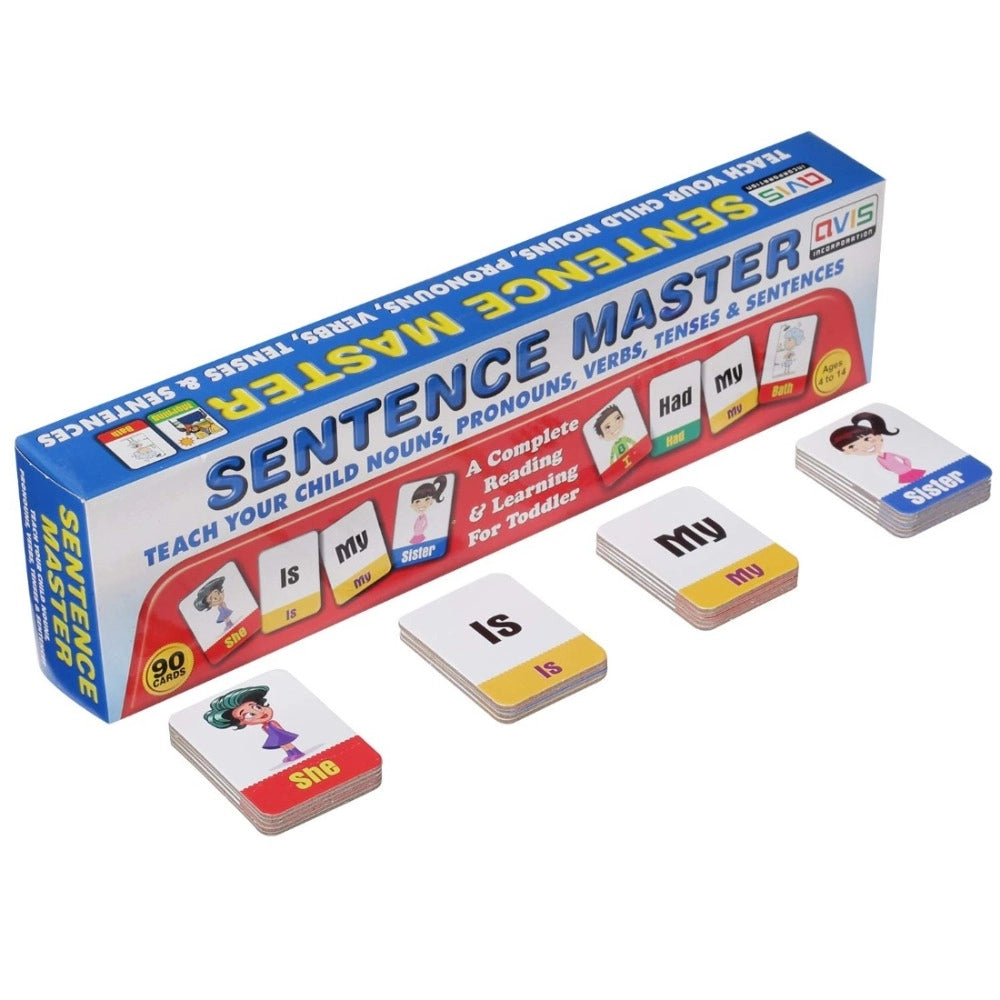 Sentence Master With 90 Cards | Cardboard | Educational Toys | 5+ Years