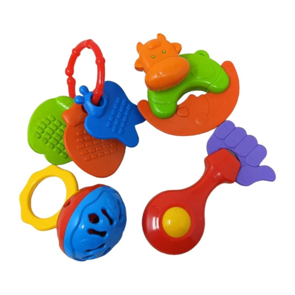 Infant Rattle Set (4 pcs) | ‎Plastic | Toys | 3+ Months