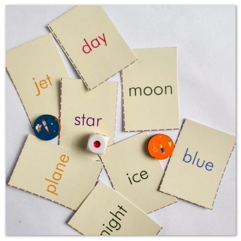 Roneclick Words in the Air Space Wooden Board Game Toys (MultiColor)