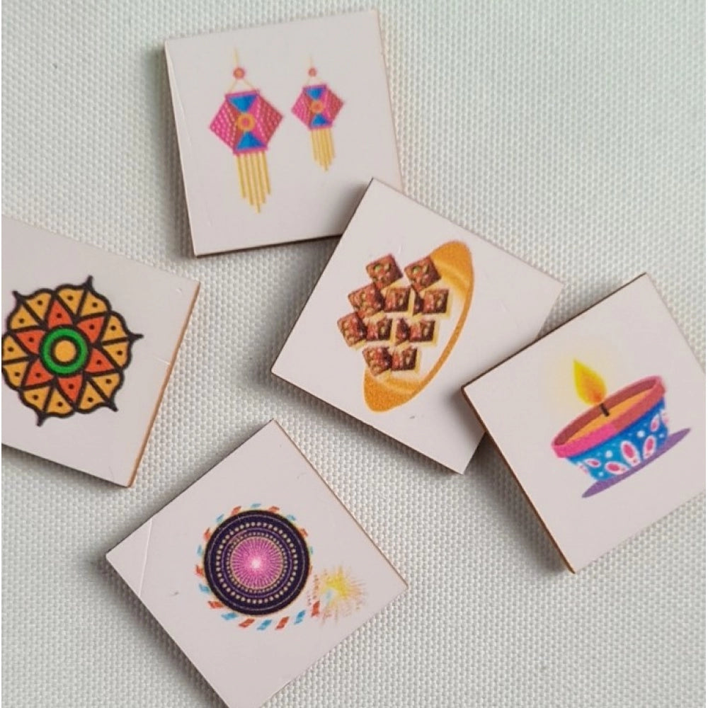 Roneclick Festival- Diwali Wooden Board Game Toys (MultiColor)