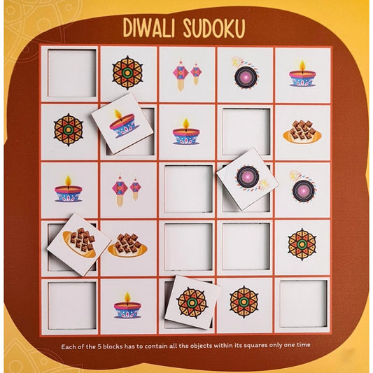 Roneclick Festival- Diwali Wooden Board Game Toys (MultiColor)