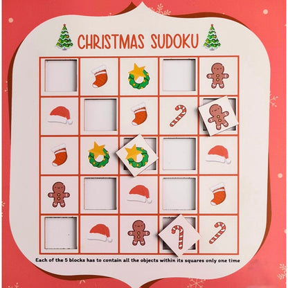 Roneclick Festival- Christmas Wooden Puzzle Game Toys (MultiColor)