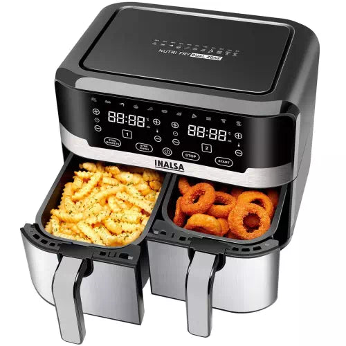 Inalsa Nutri Fry Dual Zone , 2100W , XL 10litres Capacity , Digital Display Air Fryer  (10 L)