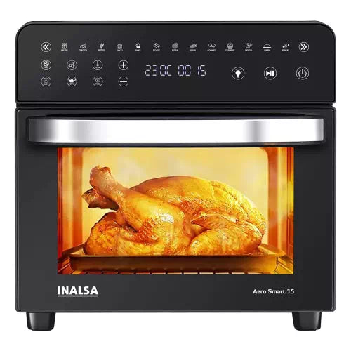 Inalsa Aero Smart 15L Oven 1700W|14 Functions|Roast,Reheat,Bake|Rotisserie & Convection Air Fryer  (15 L)