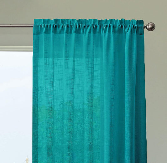 Seasons 5 Feet Long Set of 2 Curtains 60 Inches, Blue