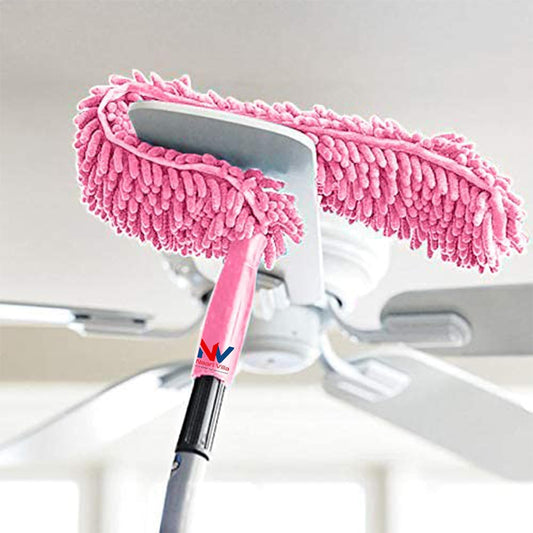 Seasons Foldable Flexible Microfiber Fan Cleaning Duster Steel Body mop(Multi-Color)