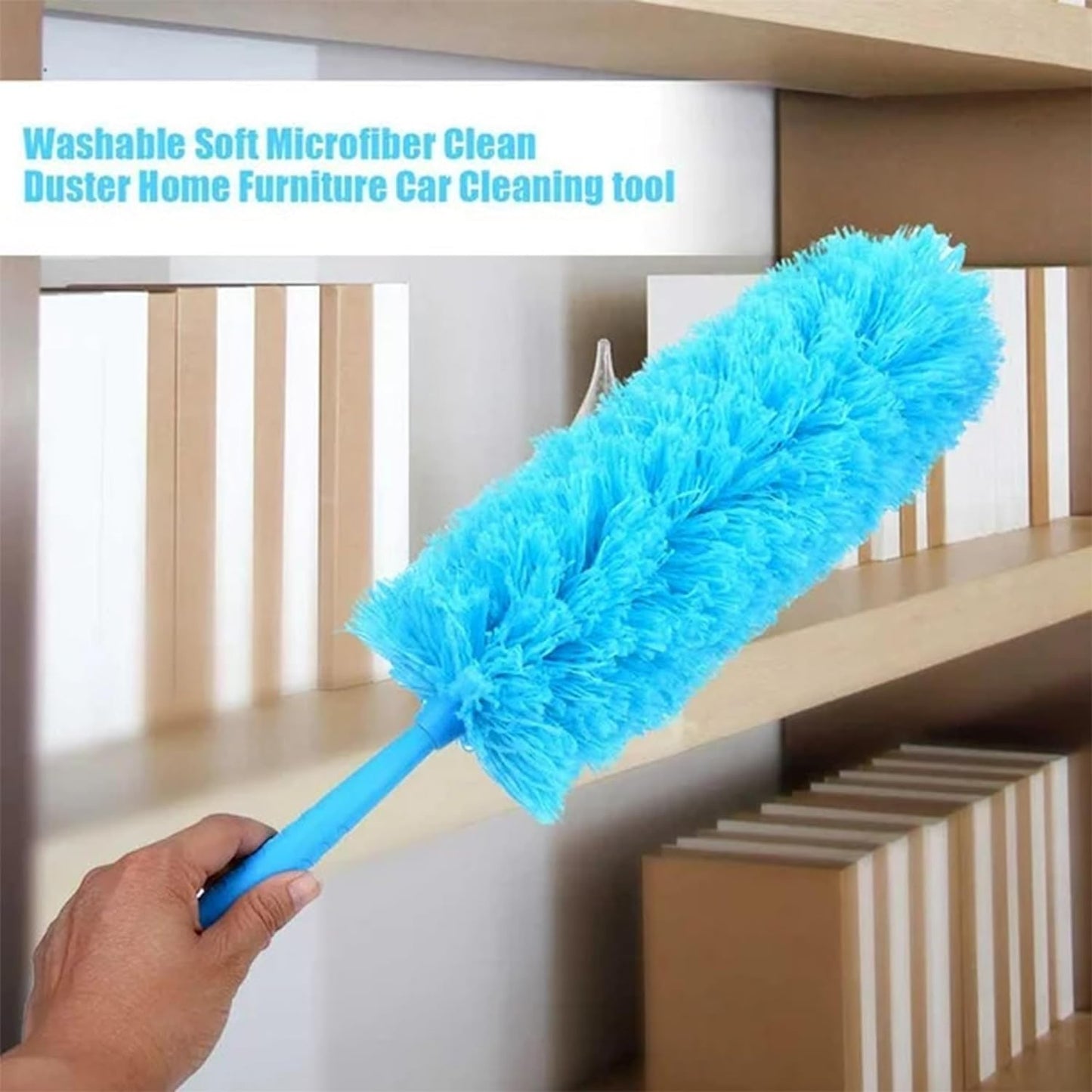 Seasons Microfiber Duster for Home and Car Cleaning Soft Home Dust Cleaner House Wall (Blue)