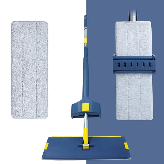 Seasons Microfiber Slider Squeeze Flat Mop, Blue