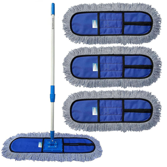 Seasons 360 Degree Movement Wet and Dry Cotton Floor Mop, Blue