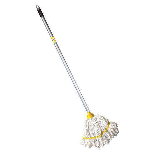 Seasons Microfiber Floor Mop with Long Handle Wet & Dry Mop, White