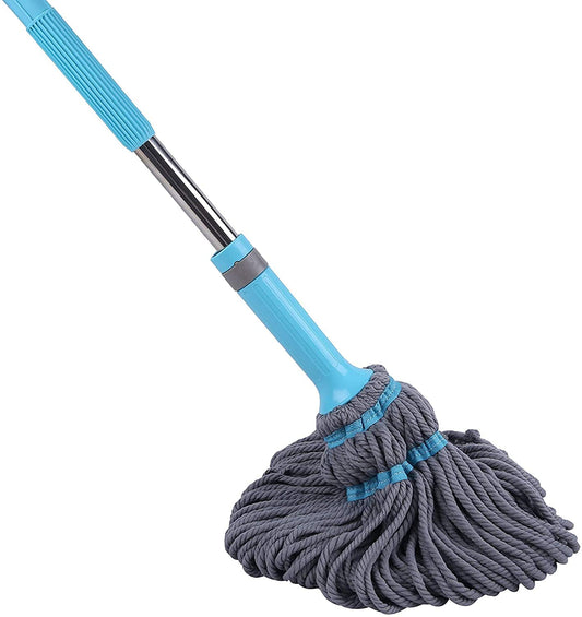 Seasons Floor Cleaning Microfiber Twist Mop Dust Mop, Blue