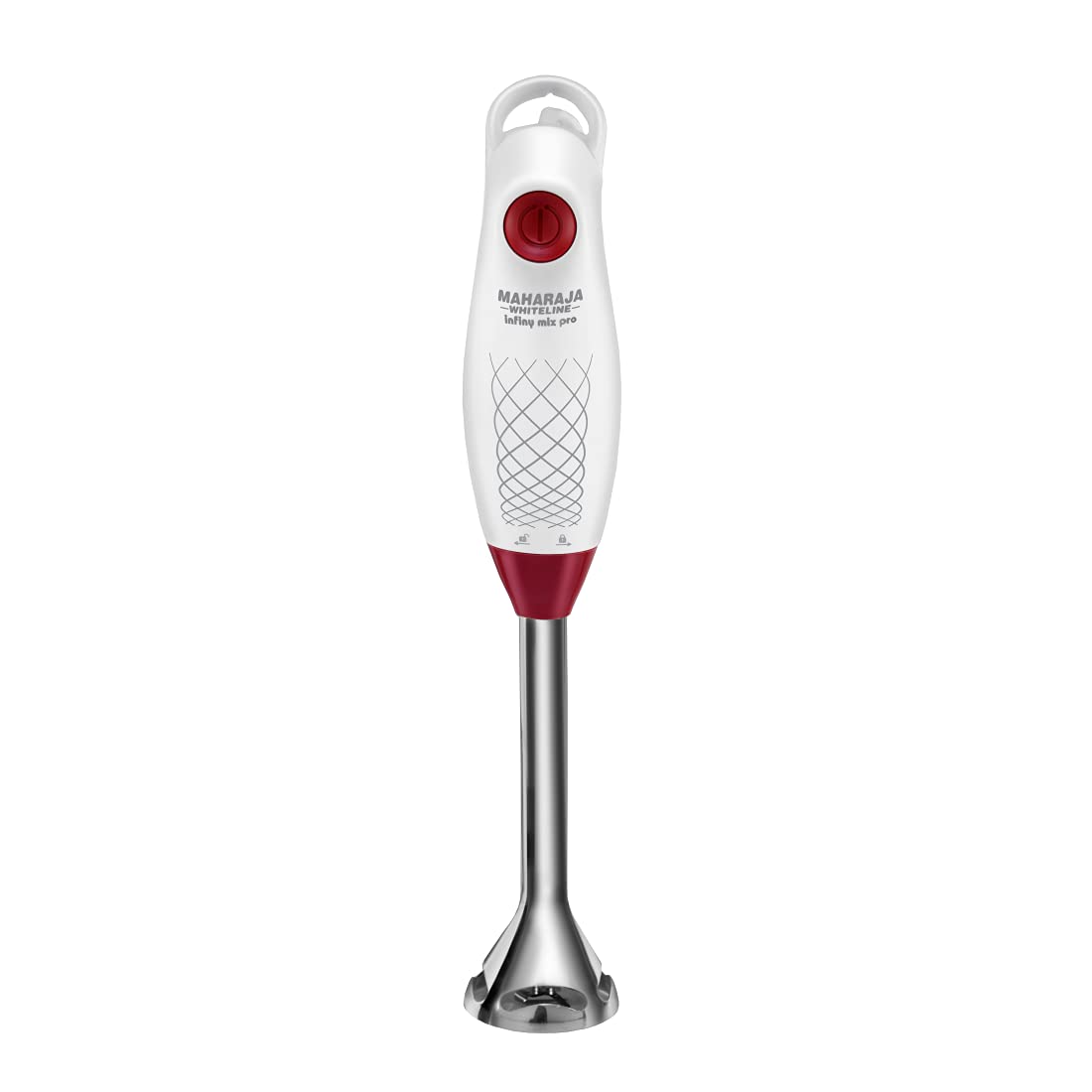 Maharaja  Whiteline  HB-124 Infiny Mix Pro 175 W Hand Blender  (White, Red)