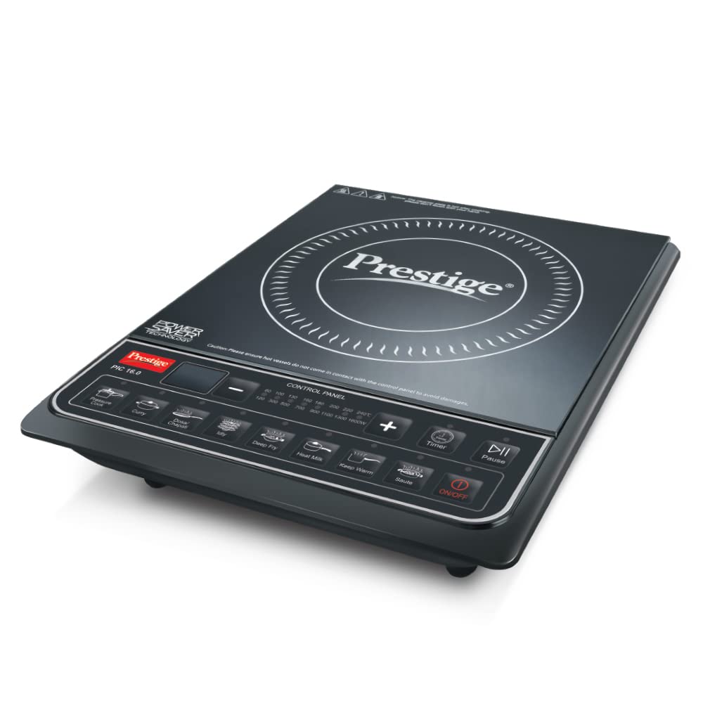 Prestige PIC 16.0 plus Induction Cooktop  (Black, Push Button)