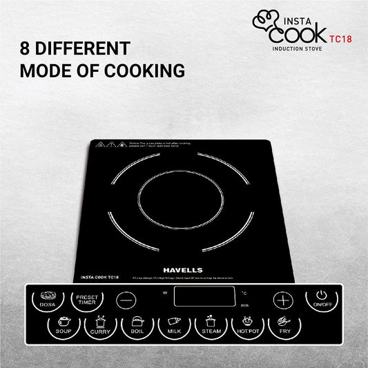 Havells Insta Cook TC 18 Induction Cooktop  (Black, Touch Panel)