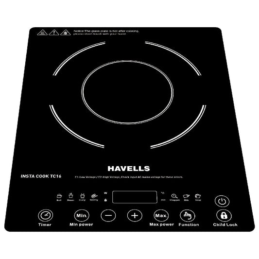 Havells by Havells INSTA COOK TC 16 Induction Cooktop  (Black, Touch Panel)