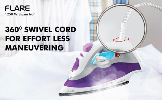 HAVELLS GHGSIBDU125 Flare 1250 W Steam Iron  (Purple)