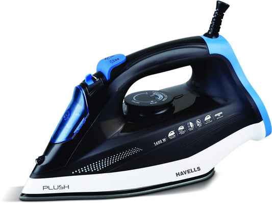 HAVELLS Plush 1600 W 1600 W Steam Iron  (Black)