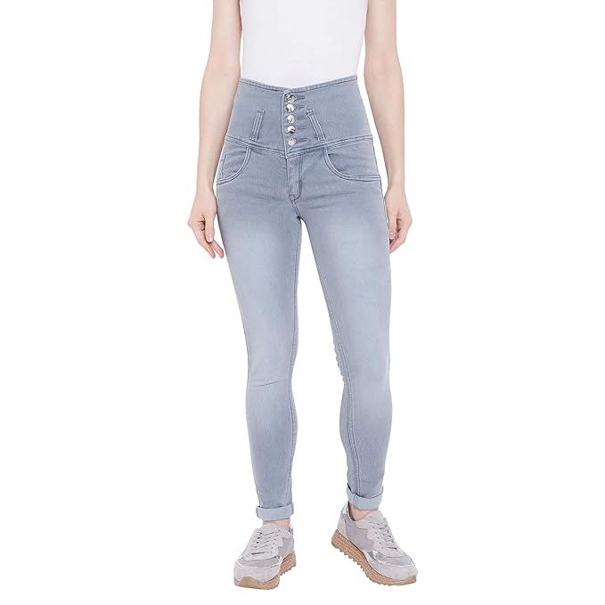 Grey Women's Slim Fit Jeans