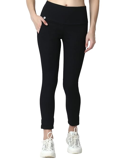 Black Skinny Fit High Waist Ankle Length Jeggings