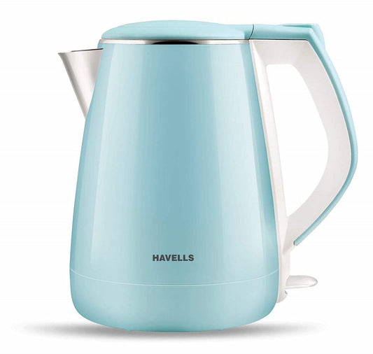 Havells Aqua Plus 1.2 L Electric Kettle 1500W (Blue, White, Silver)