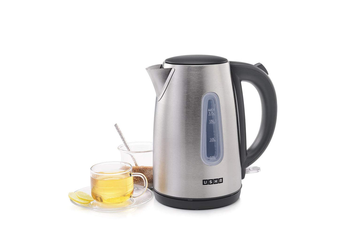 Usha EK 3717 Electric Kettle  (1.7 L, SILVER AND BLACK)