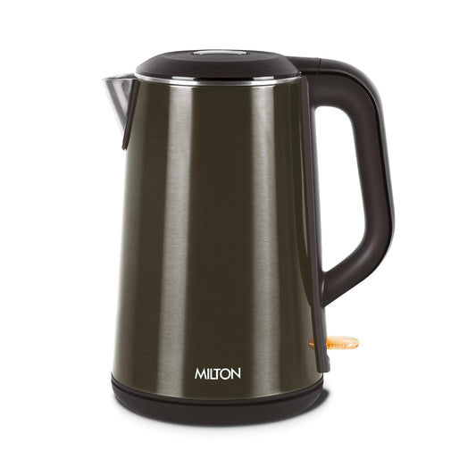 Milton Hagen Stainless Steel Double Walled Electric Kettle  (1.8 L, Black)