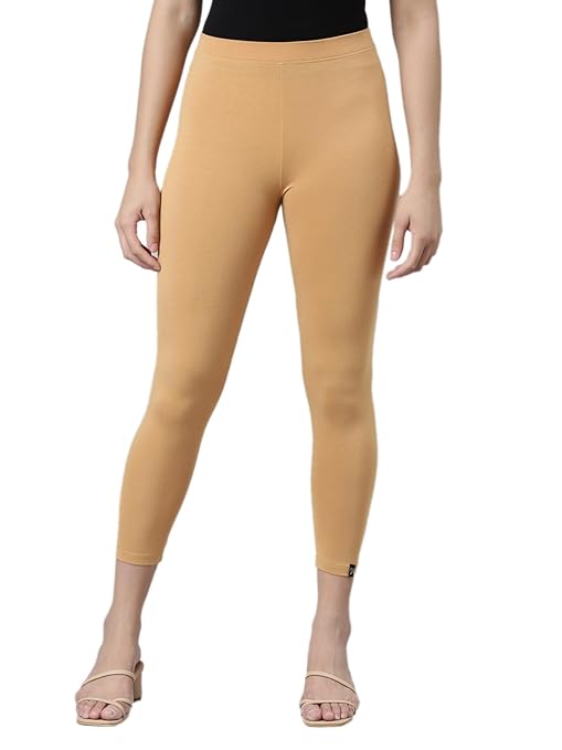 Mustard Skinny Fit High Ankle Length Leggings