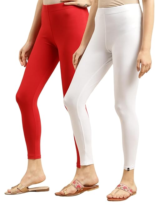 Pack of 2 Women Cotton Ankle Length Leggings