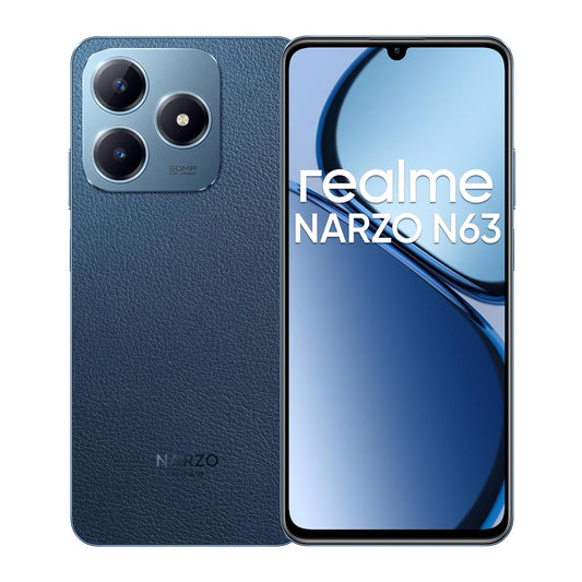 realme Narzo N63 4G (Leather Blue, 128 GB)  (4 GB RAM)