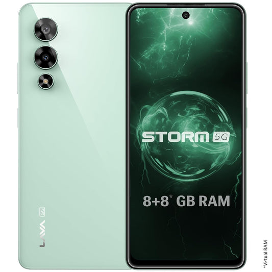 Lava Storm 5G (Gale Green, 128 GB)  (8 GB RAM)