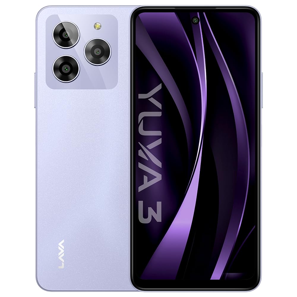 Lava Yuva 3 (Cosmic Lavender, 128 GB)  (4 GB RAM)