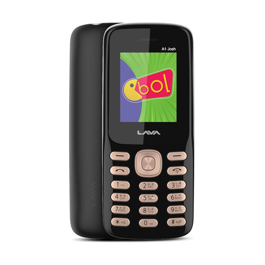 Lava A1 Josh Bol Keypad 32GB  (Black, Gold)