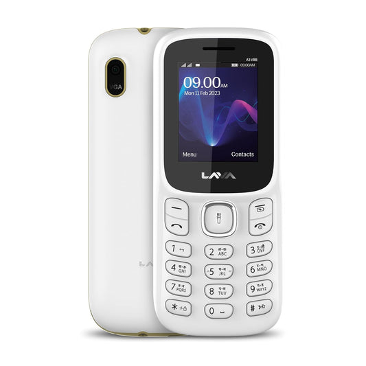 Lava A3 Vibe DS Keypad 32GB  (White Beige)