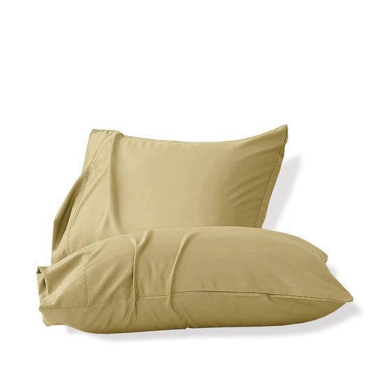 Seasons Microfiber Standard Size Pillow Cover Set of 2,Beige