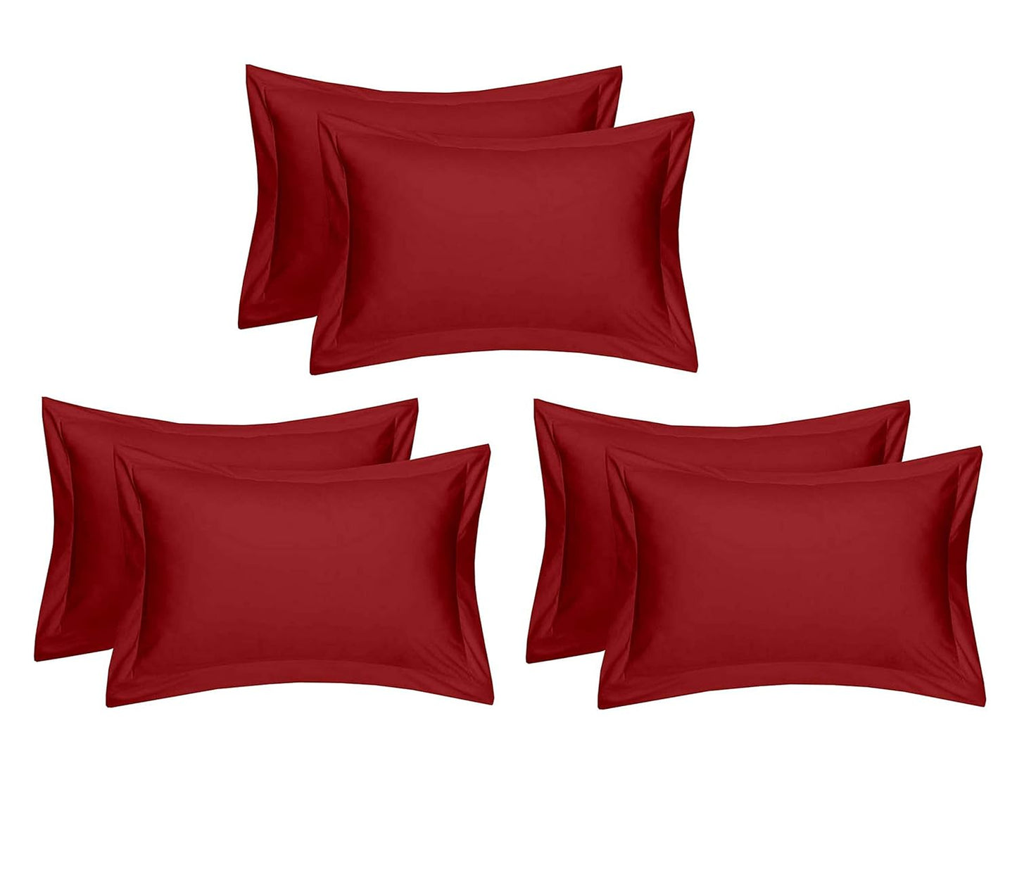 Seasons Solid Pillow Covers King Size Bedsheet ,Set of 1, Maroon